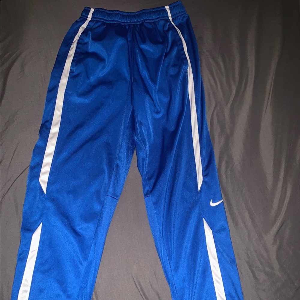 Blue Nike sweat pants